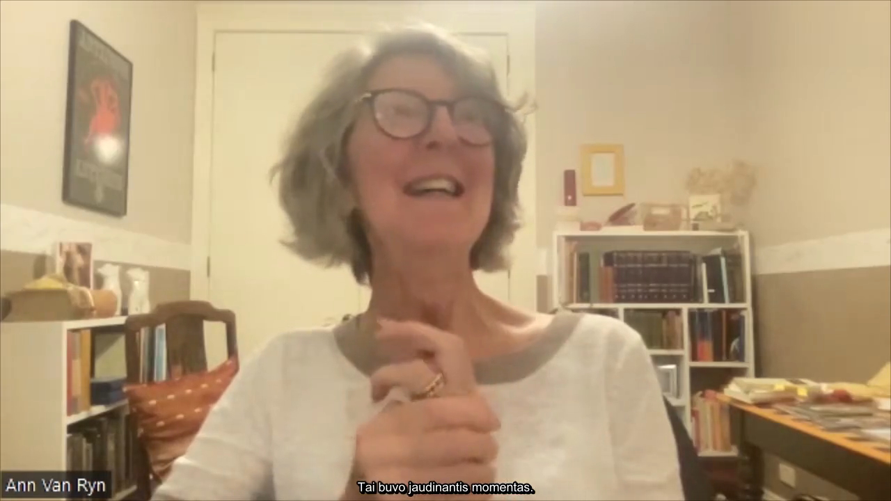 Dr. Ann van Ryn. Interviu stop kadras. Filmavo Ina Kisieliova | Kauno ...