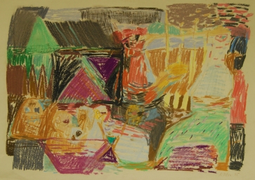 Be pavadinimo, 1995, pop., past., 56x80 cm