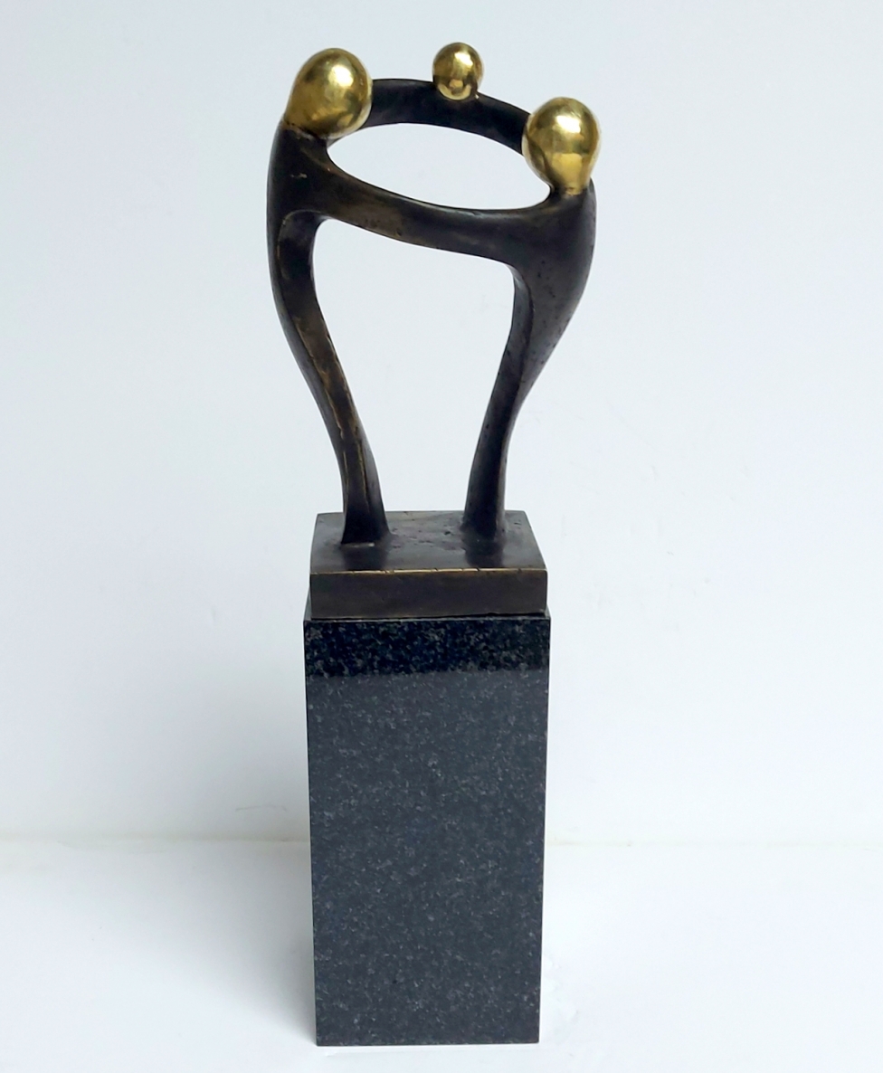 Dance of Life, 2022, bronze, granite, h 41.5x13x12 cm, 6/14