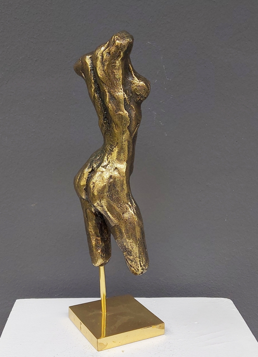 Torso, bronze, h 28,5 cm