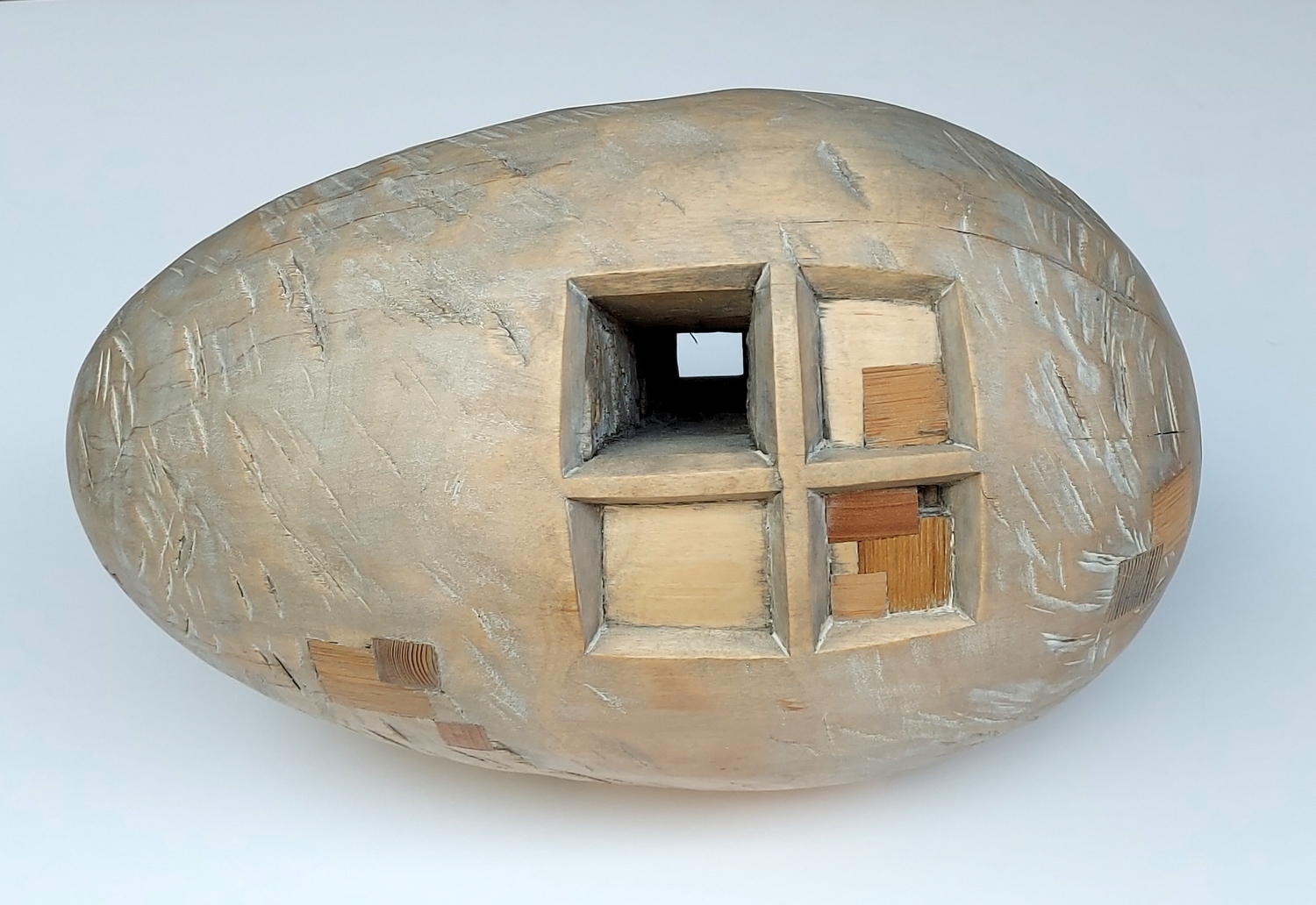 Window, 2019, wood, h 20x30x17 cm, 1/1