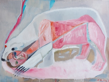 Sapnuotoja, 2013, drobė, aliejus, 118x140 cm