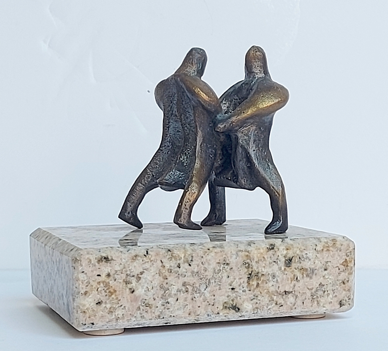 Kova, 2017, žalvaris, akmuo, h 11x11x9 cm, 1/1