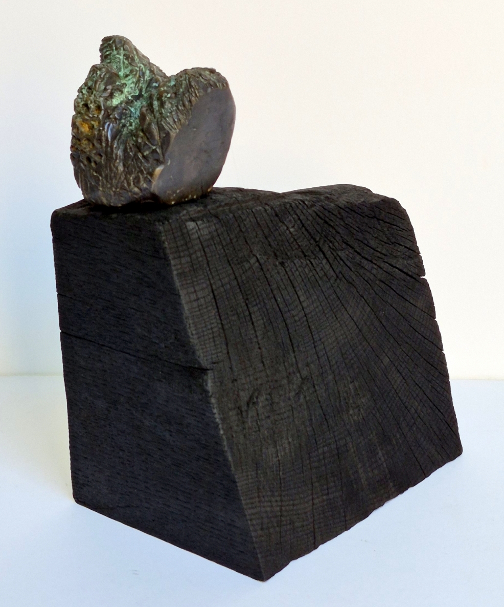 Ring, 2026, bronze, burnt oak, h 26x19x14 cm, 1/1