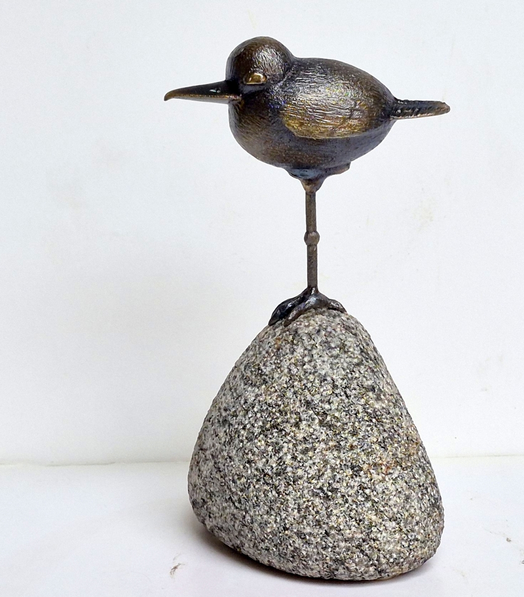 Gull, 2026, bronze, melchior, stone, h 19x13x8 cm, 1/1