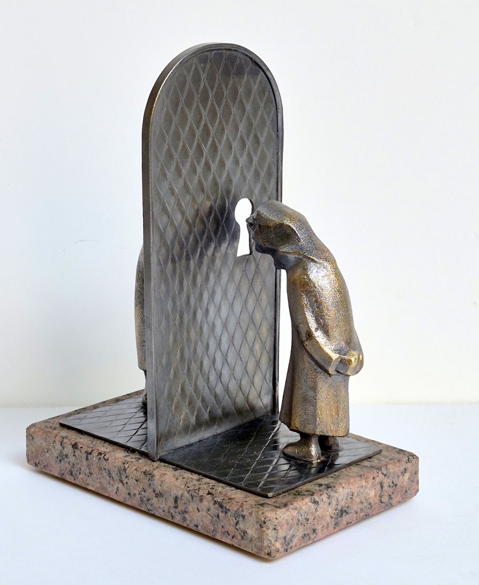Unexpectedness, 2026, brass, melchior, granite, h 20x16x10, 1/1