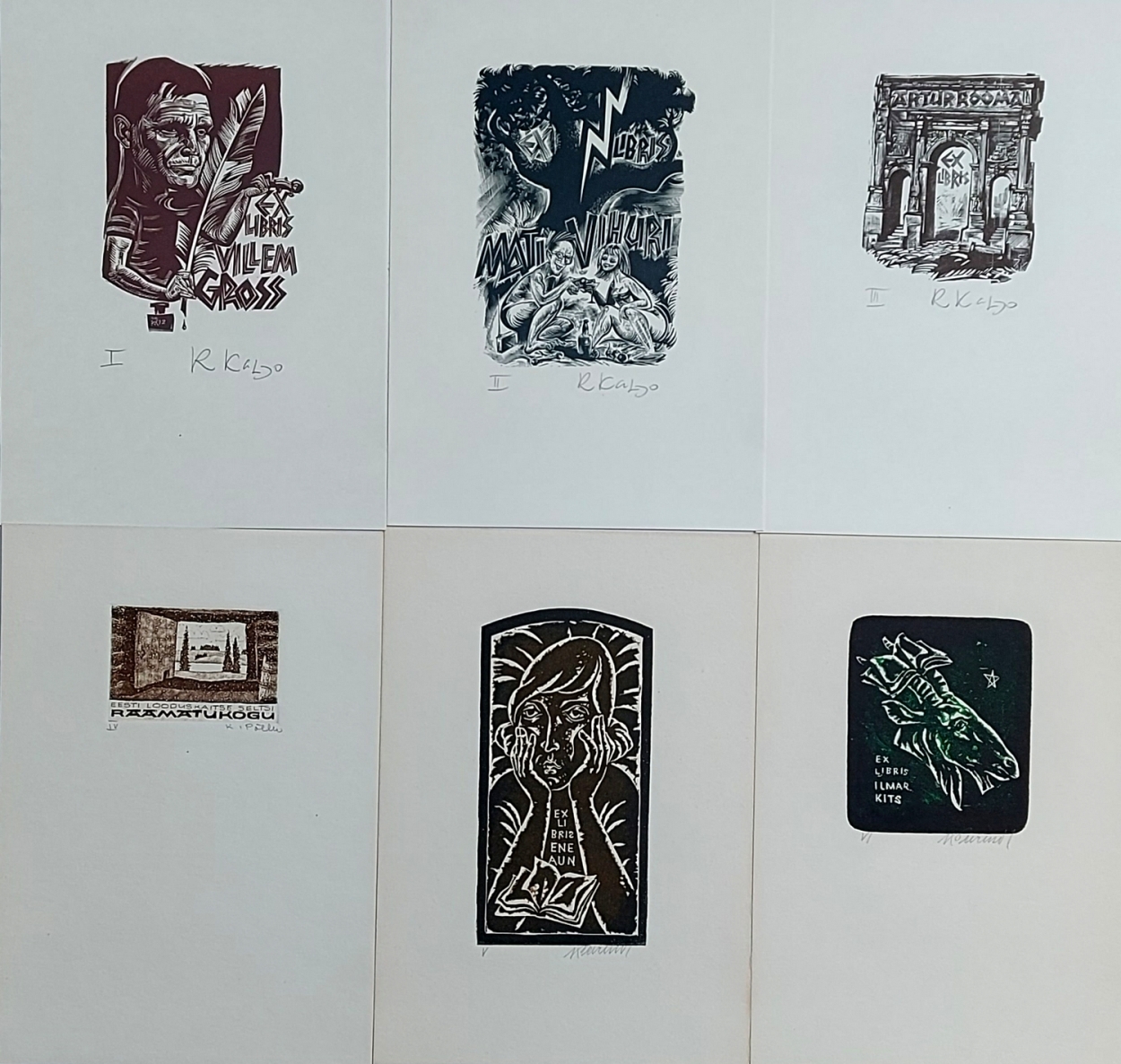 Ex libris, Tallinn, Estija, 1976, Nr. 106, 20 vnt.