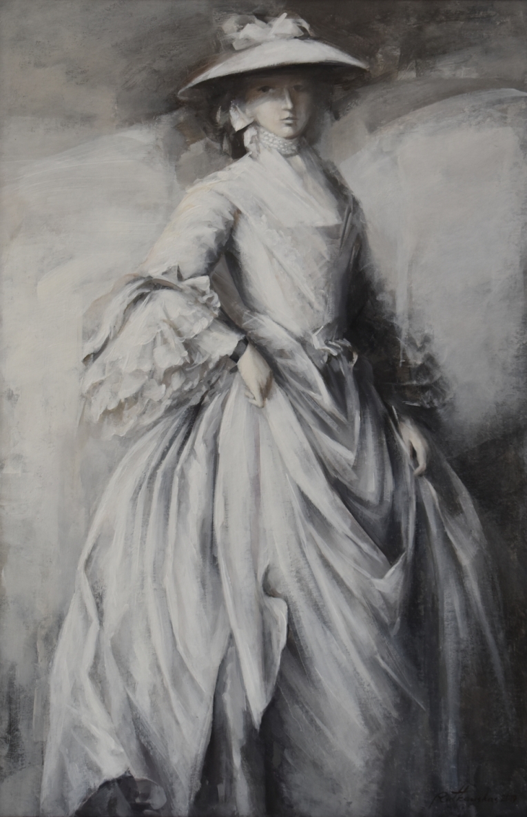 Kopija Nr.7, 2019, kartonas, piešinys, akrilas, 70x46 cm 