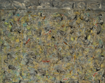 Apsnigta pieva, 2012, drb.,al., 80x100 cm