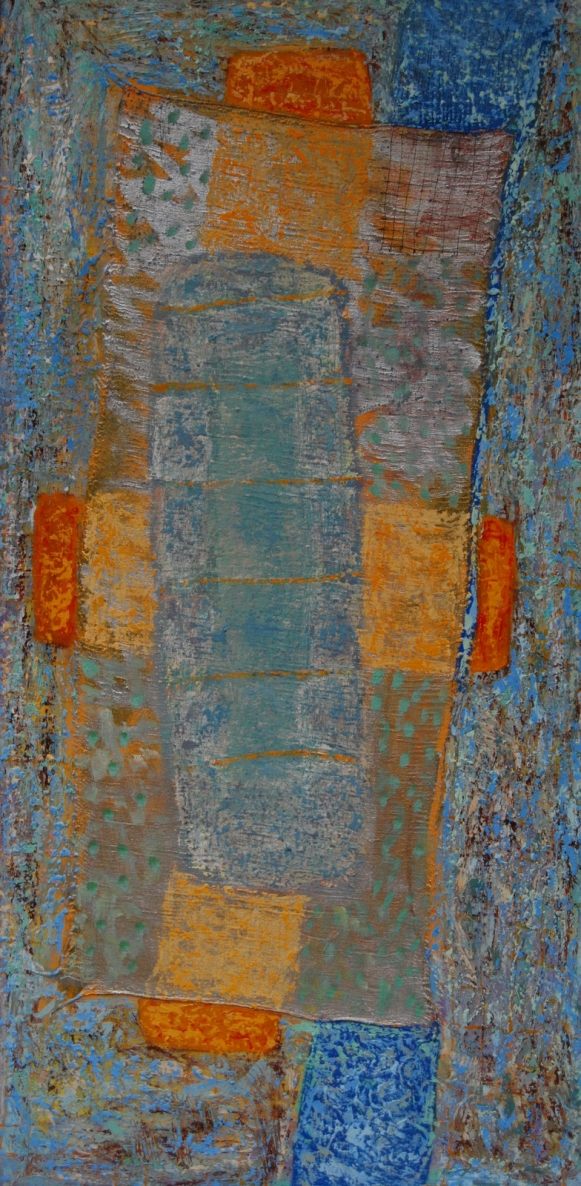 Architektūrinis motyvas, 1999, al., kart., 126×61 cm