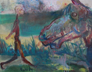 Augintinis, 2014, drobė, aliejus, 70x90 cm