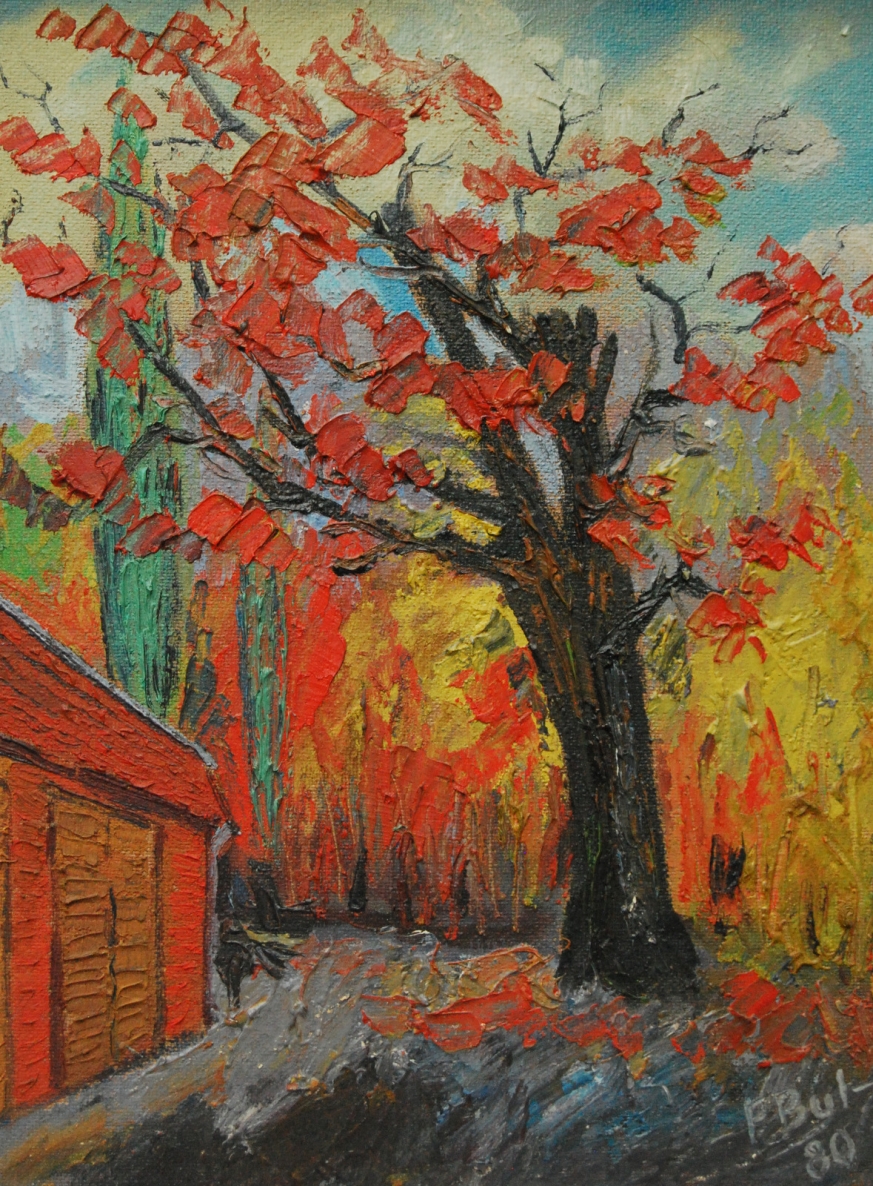 Oak Grove, 1980, oil on cardboard, 39x51 cm