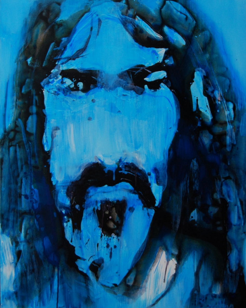 Frank Zappa, 2018, drb.,al.,akril., 100x80 cm