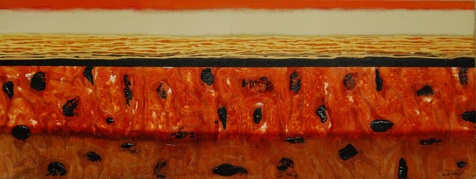 From Distance Cycle, 2006, oil on canvas, 60x160 cm