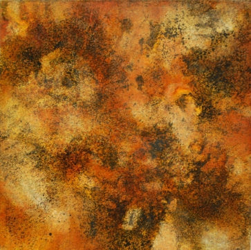 Iš ciklo Tylios struktūros, 2008, drobė, aliejus, akrilas, 150x150 cm