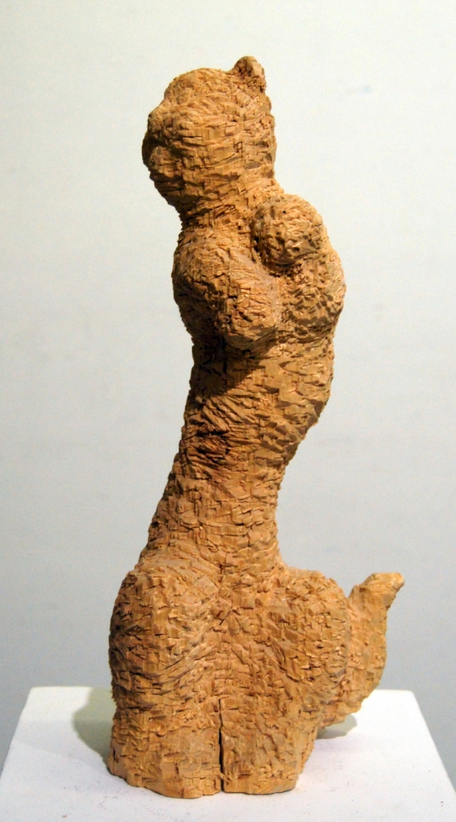 Cat, 2012, wood, h 36 cm, 1/1