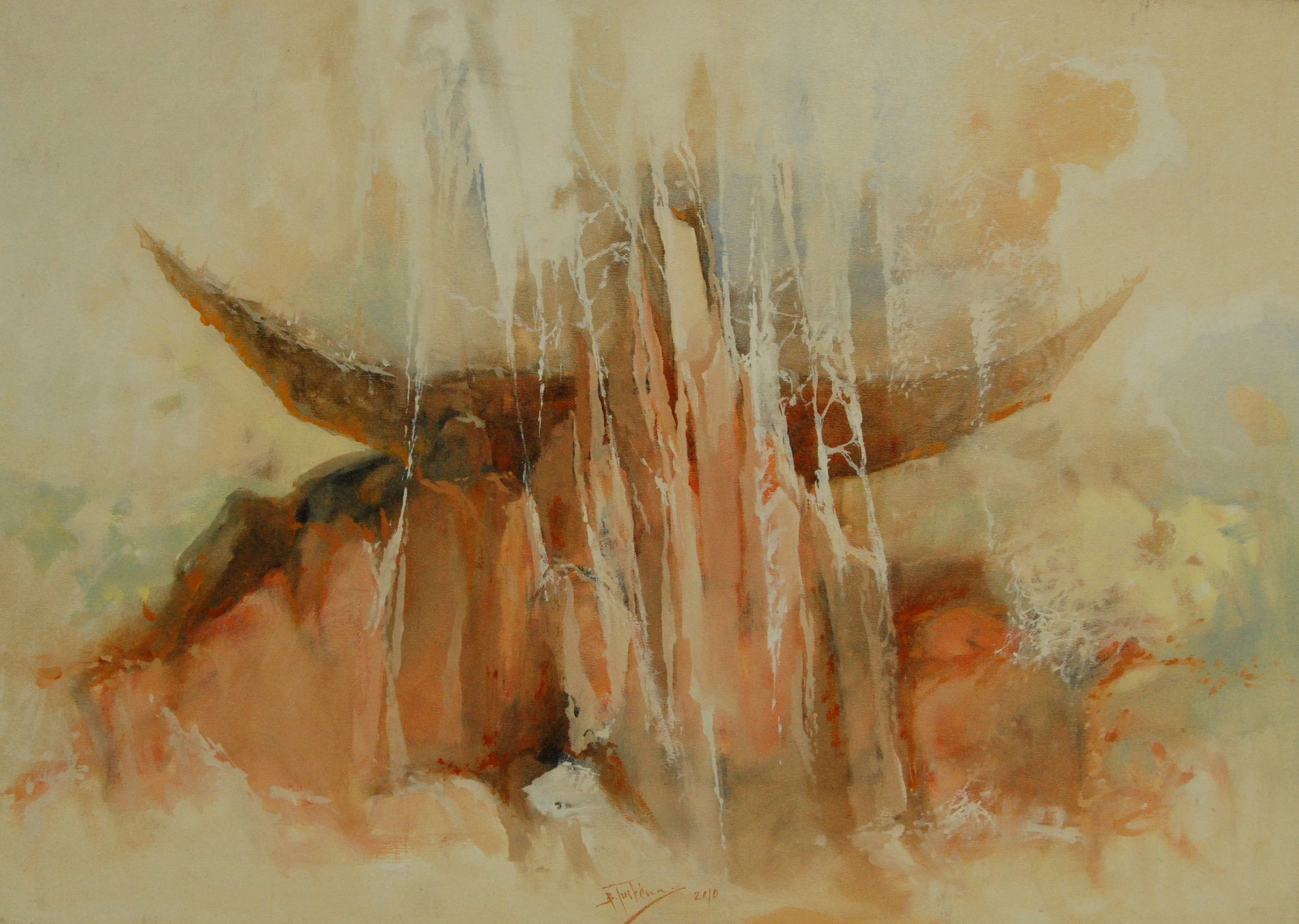 Hoisting the Sails, 2010, oil on canvas, 50x70cm