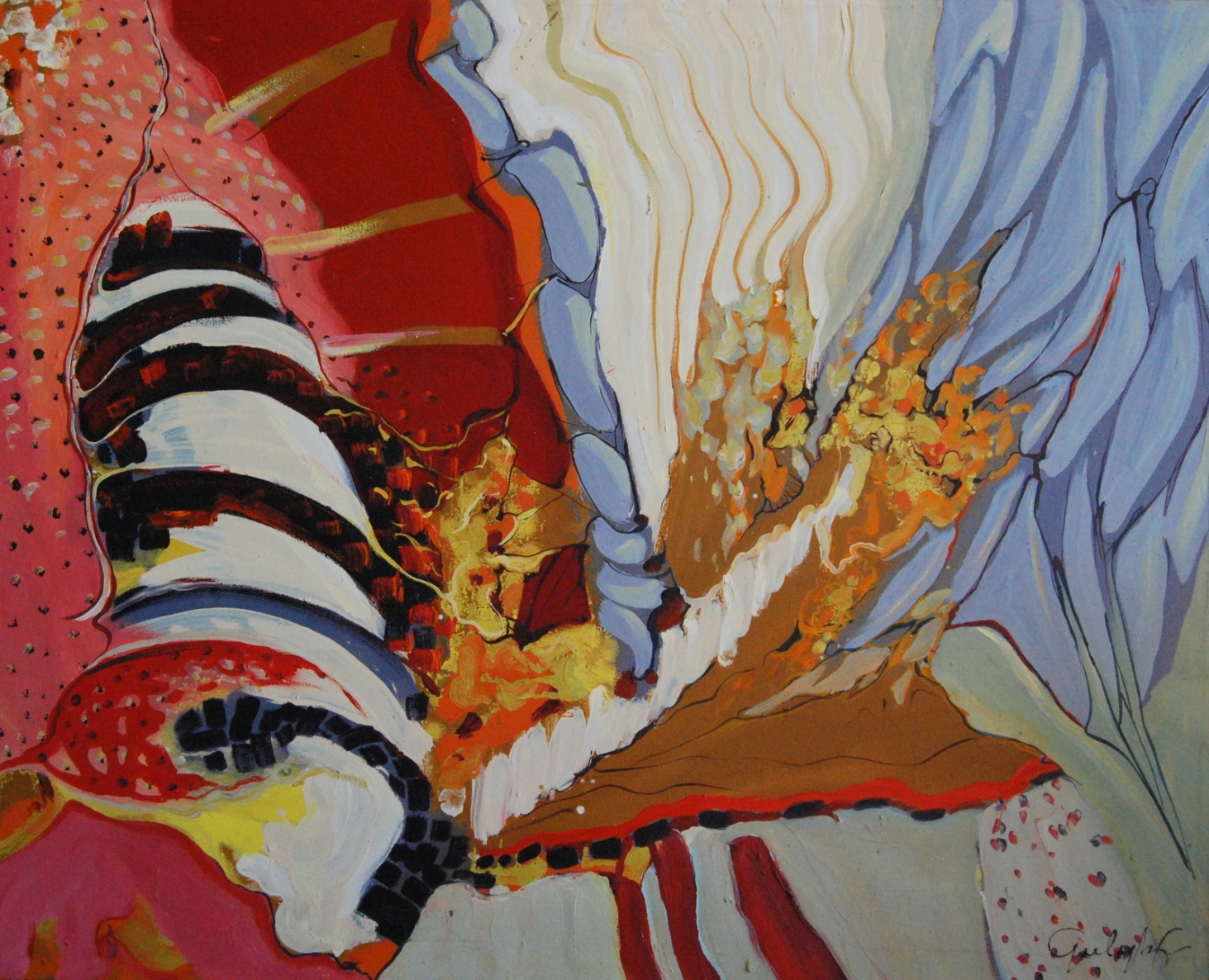 Plates I, 1992, oil on canvas, 80x100 cm