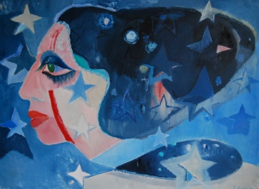 Lady Gaga Juoda žvaigždė, 2012, drb., al., 142x192 cm