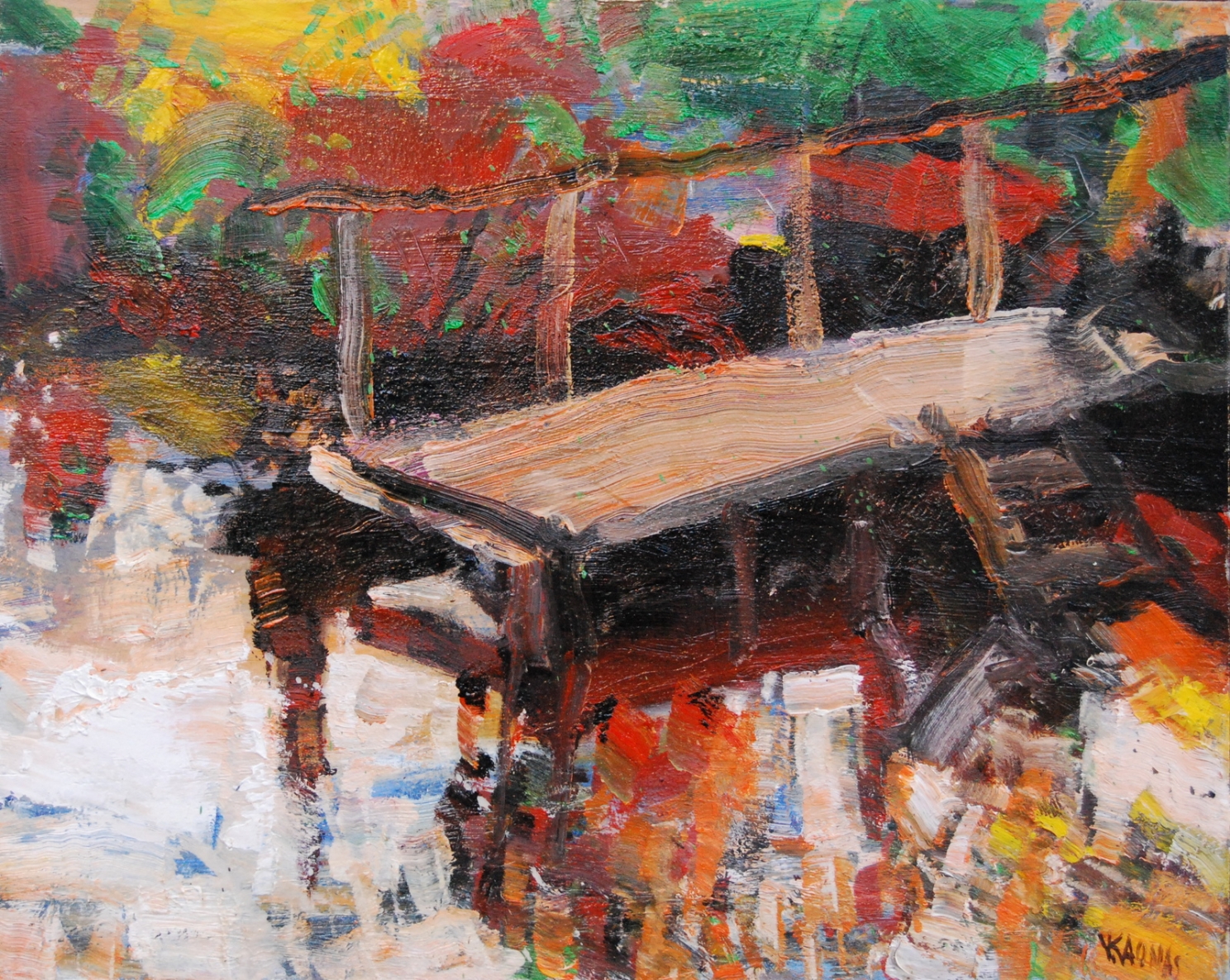 Bridge, 2019, oil on canvas, 40x50cm