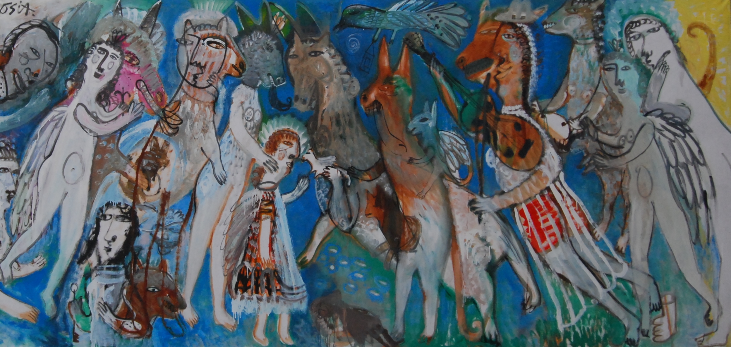 Netikras rojus, 2018, drobė, aliejus, 140x295 cm