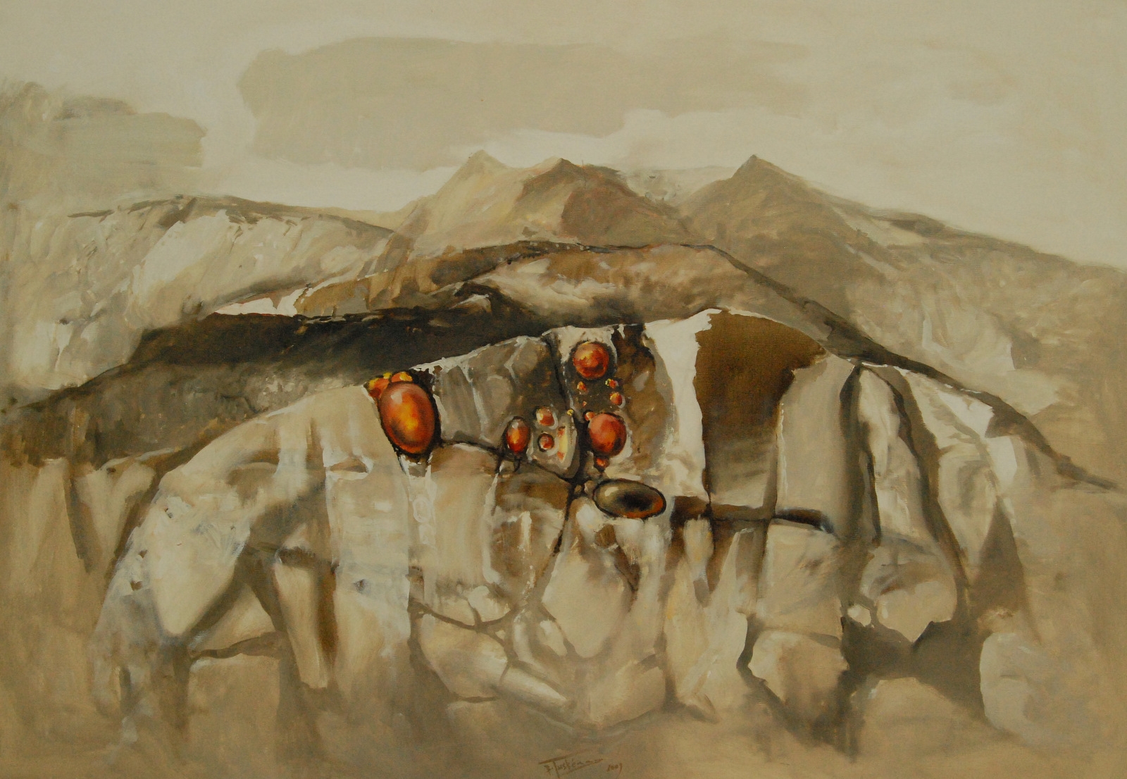 Dight Hill, 2009, oil on canvas, 70x100cm
