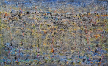 Prie jūros, 2009-12, drb., al., 60x110cm