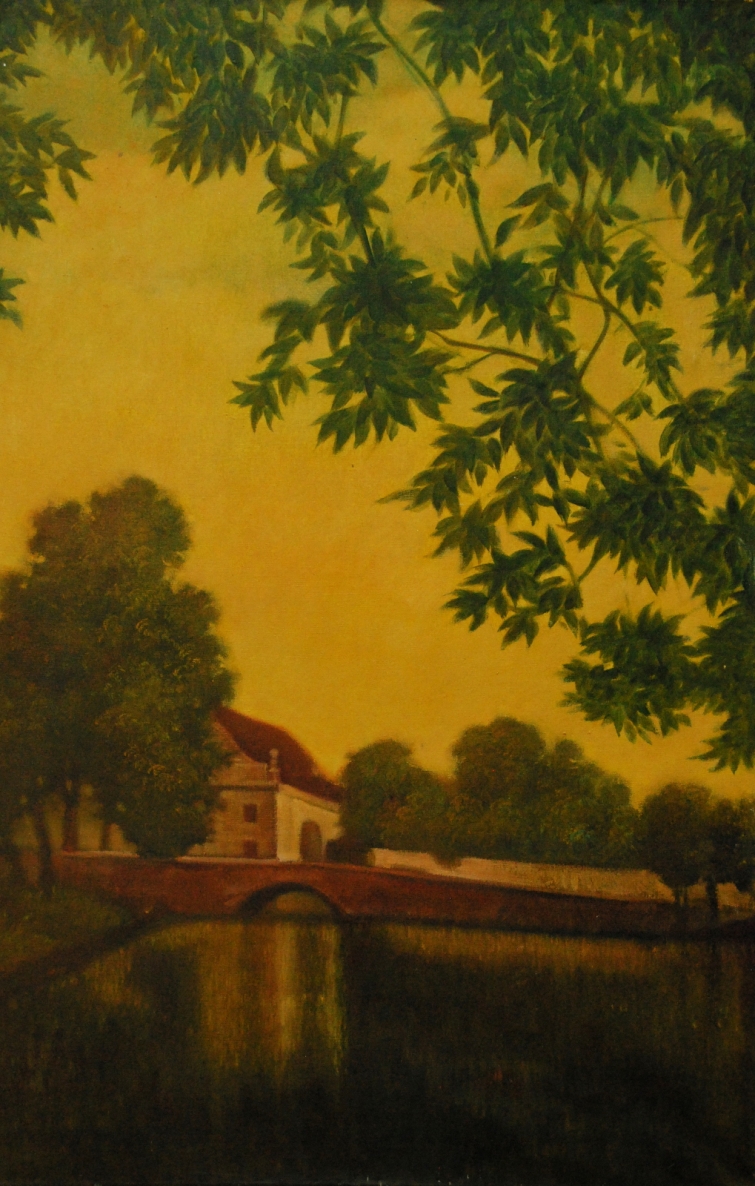 Senas parkas, 2005, drobė, aliejus, 65x100 cm