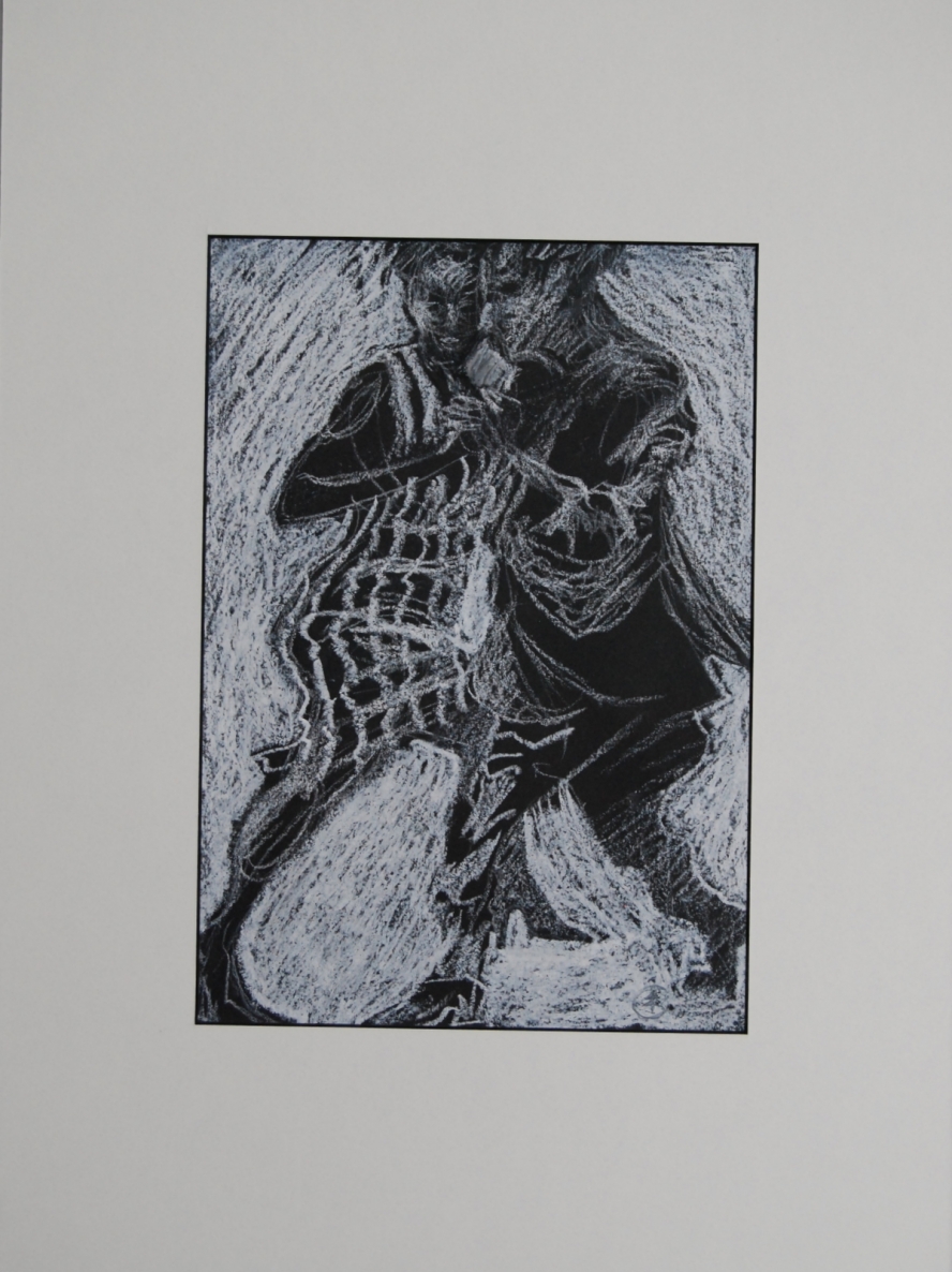 Tango, 2020, popierius, pastelė, 24x17cm