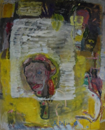 Veidas šviesoje, 2003, drobė, aliejus, 160x130 cm