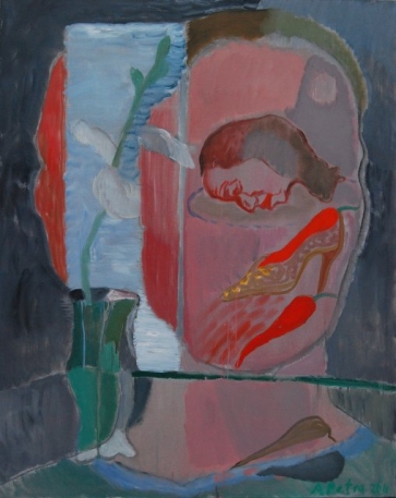 Veidas veidrodis, 2011, drb., al., 100x80cm