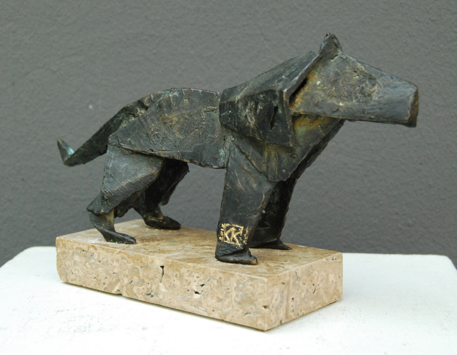 Vilkas, 2012, bronza, h 11,5 cm, 1/1
