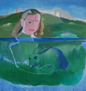 Violeta II, 2012, drobė, aliejus, 120x75 cm