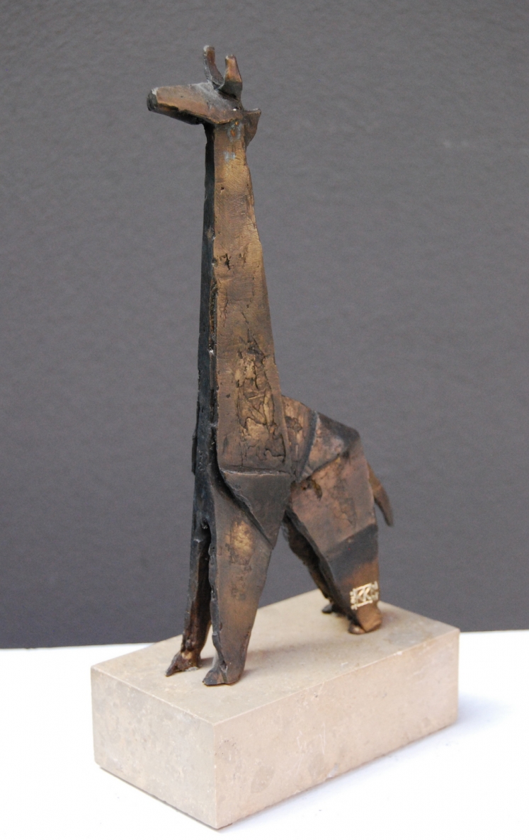 Žirafa, 2012, bronza, h21cm, 1/1