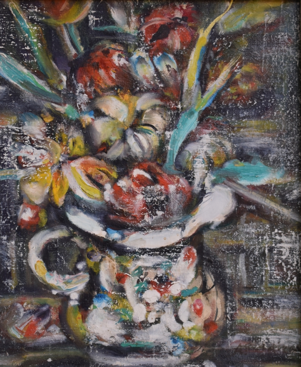Be pavadinimo, 1933-1944, aliejus,  drobė ant kartono, 40x32,5cm 