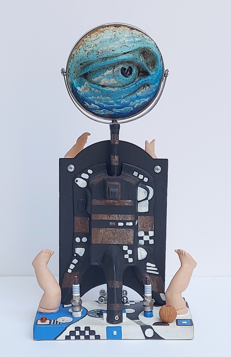 Gabalėlis dangaus, 2016, mišri technika, 45,5x26x17 cm, 1/1