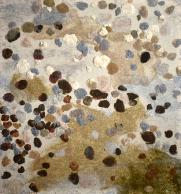 Pebbles, 2002, non-woven technique, 85x80cm