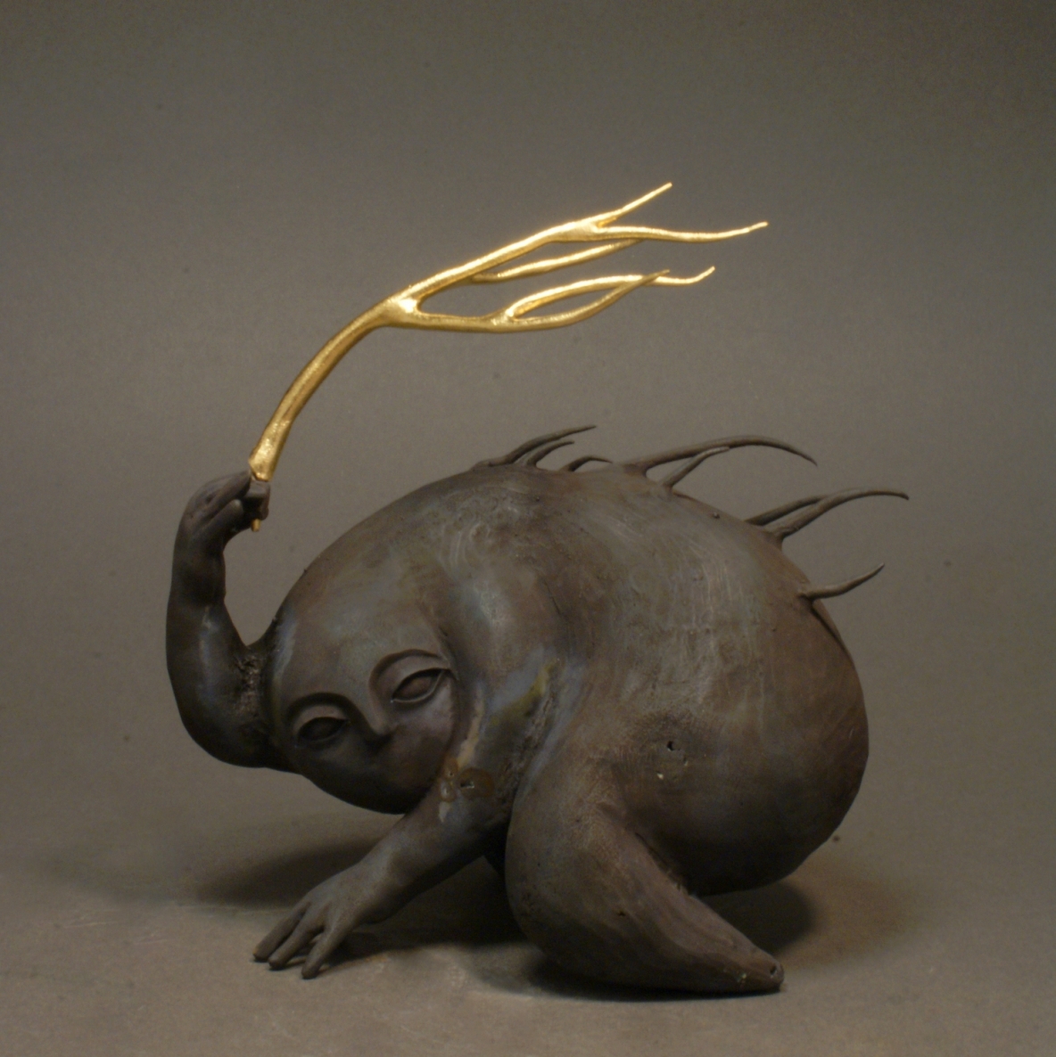 Pebble, 2022, bonza, gilding, h 20 cm, 4/10