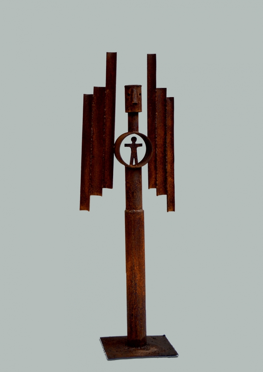 Guardian Angel, 2016, oxidized metal, h 136 cm, 1/1