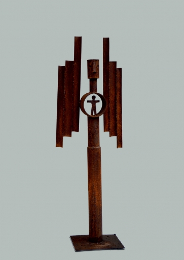Guardian Angel, 2016, oxidized metal, h 136 cm, 1/1