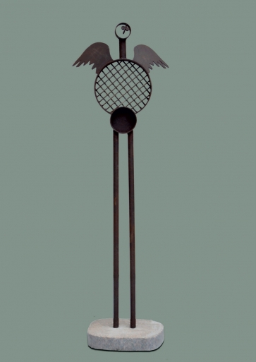 Angel, 2016, oxidized metal, h124cm, 1/1