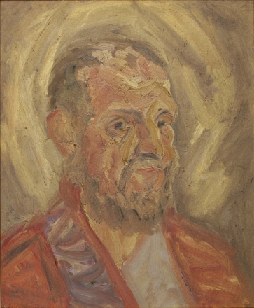 Apaštalas Šv. Jonas senatvėje, 1993, kartonas, aliejus, 47x39 cm