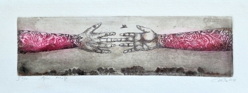 About Love, 2014, 7x25 cm, etching, II 2/50