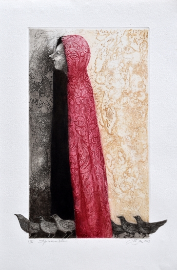 Coat, 2002, etching, 33x24cm