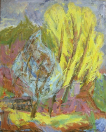 Gegužė Nidoje, 2001, drb., akrilas, 90x70 cm