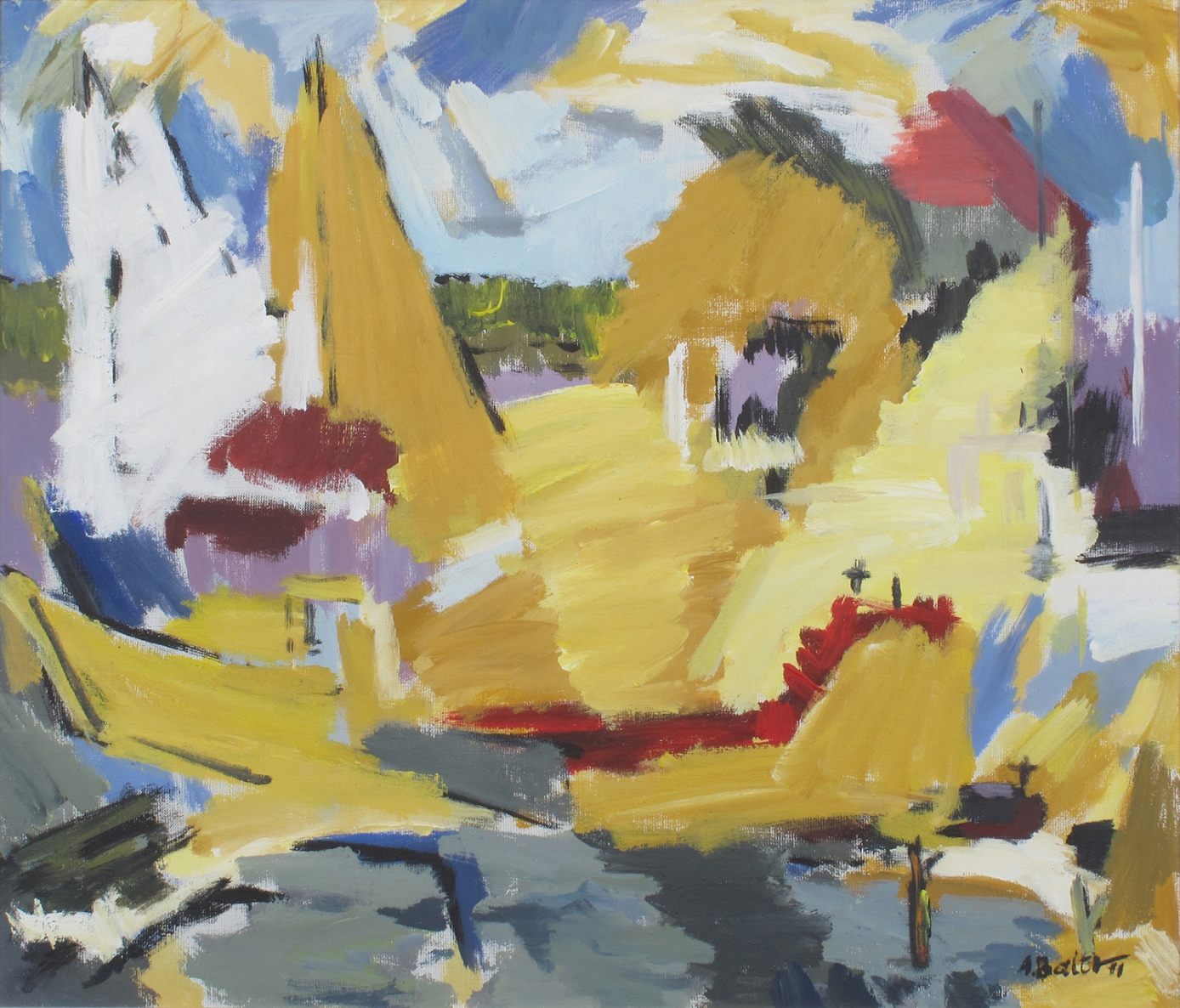 Vasara uoste IV, 2011, drb., akrilas, 60x70 cm