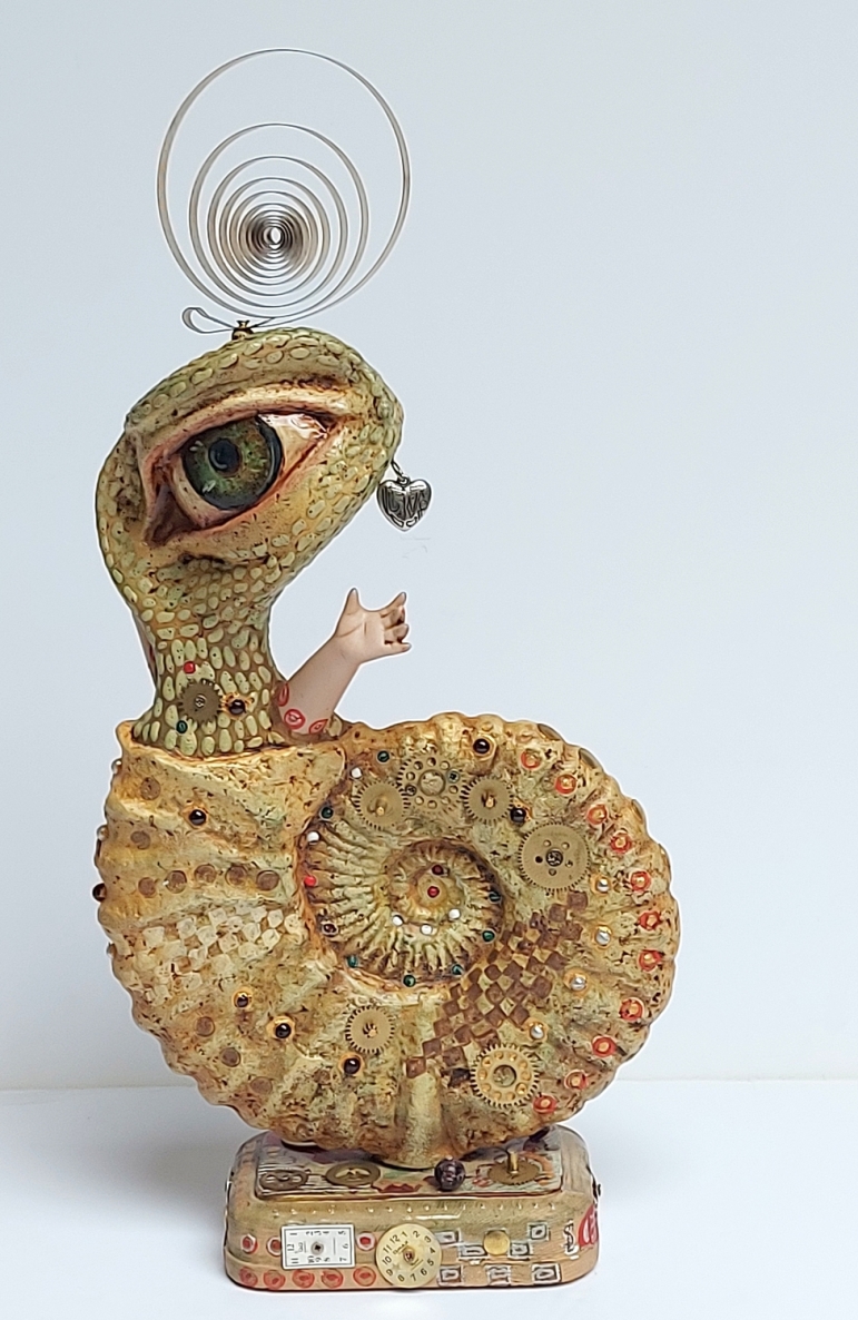 Ateivė, 2024, mišri technika, h 46x23x10 cm, 1/1