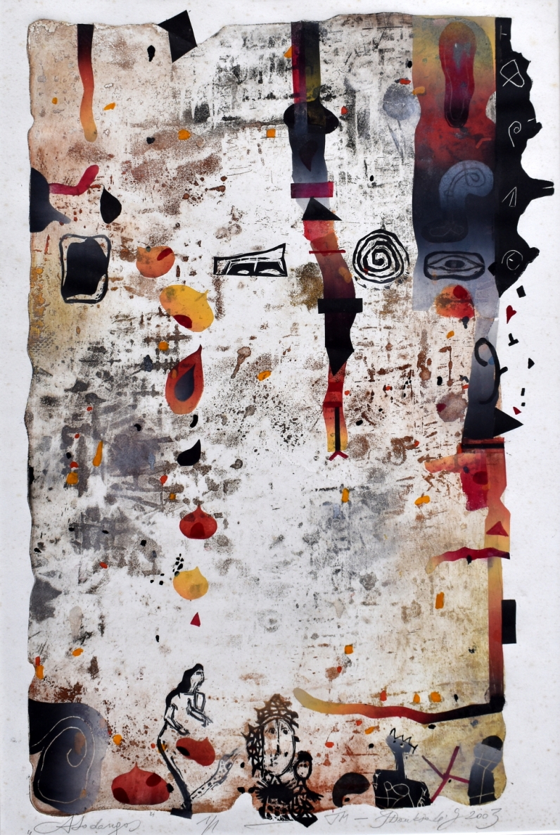Atodangos, 2003, monotipija, 52x34 cm, 1/1