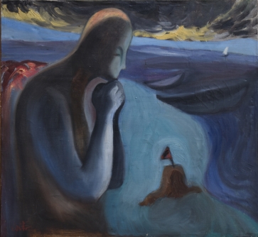 Atsisveikinimas, 1968, drobė, aliejus, 55x59 cm
