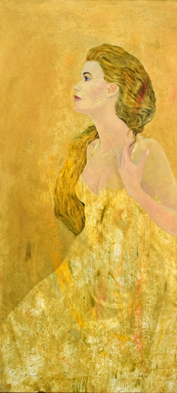 Auksinė, 2004, drobė, aliejus, 130x60 cm